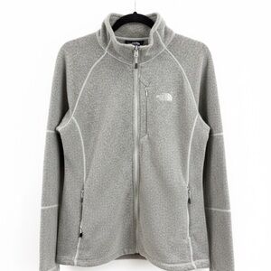 The North Face Light Gray Full-Zip Jacket